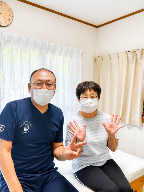 背中と肩の痛みが楽になっています